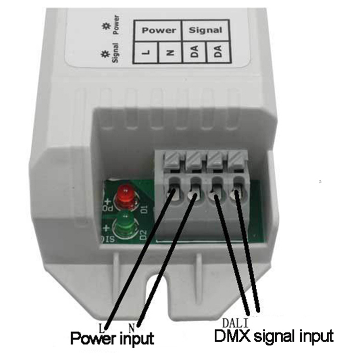 1 Channel DALI to 0-10V Converter, LED High Voltage Controller LN-DALICONVERTOR-0-10V